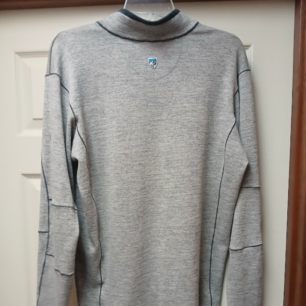 KUHL Ryzer 1/4 Zip Pullover Men's Size Large Tan Beige Heather Performance 3112 - Picture 12 of 16